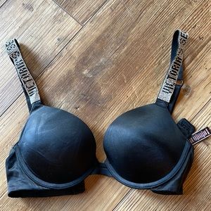 Victoria secret sequin black bra